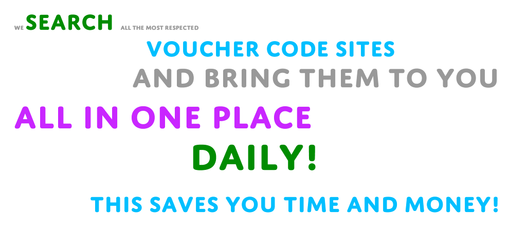 we search voucher code sites for you